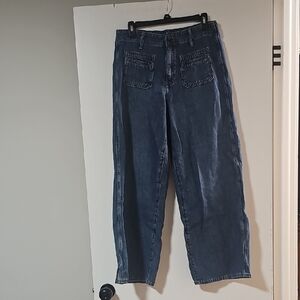 Old Navy Dark Blue Straight Leg Jeans